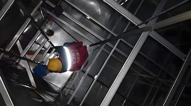 针对多层水箱的逐层清洗