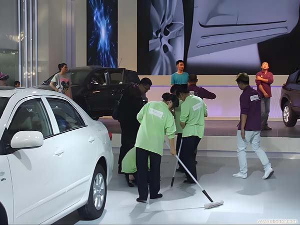 展会大型设备展区清洁注意事项？